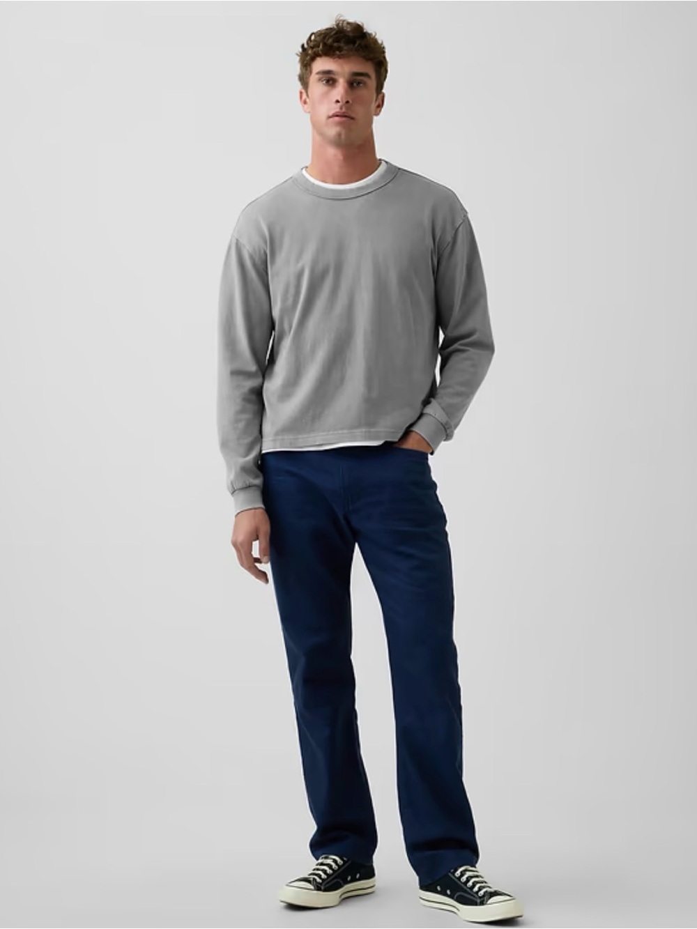Gap Linen Blend Straight Leg Pants